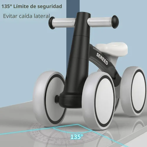 Miniatura 7 de SEREED - Bicicleta de equilibrio para bebés de 1 año, niños y niñas de 12 a 24 meses, primera bicicleta para niños de 4 ruedas, regalos de primer