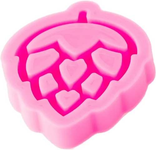 Miniatura 4 de Molde de silicona para llavero de piñas brillantes y brillantes, moldes de arcilla de chocolate para pudín de bricolaje, etiqueta de equipaje