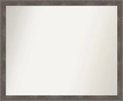 Miniatura 411 de Amanti Art Espejo personalizado, espejo de baño gris plomo a rayas, espejo de pared o espejo de tocador de baño sobre el fregadero
