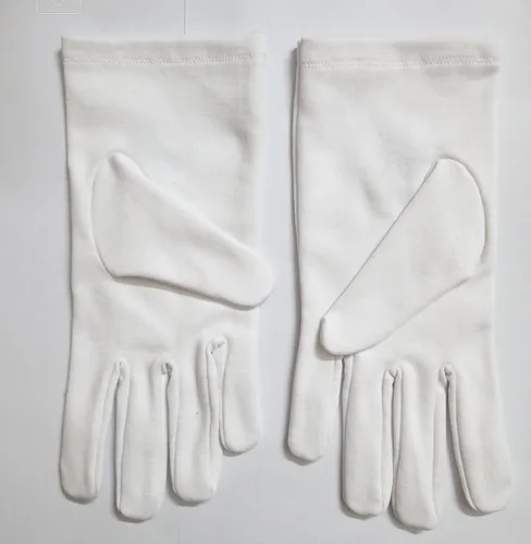 Miniatura 4 de RS Master Mason Blue Lodge Square & Compass Masonic - Guantes de algodón bordados, color blanco, Blanco