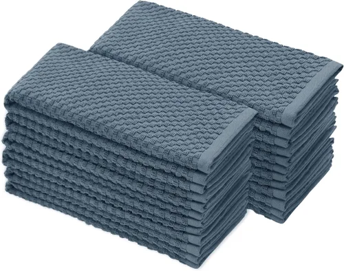 Miniatura 27 de Paquete de 4 toallas para cocina Euro-Cafe Cotton Craft, blancas, 100 % de algodón puro, Algodón, Blanco, paquete de de 12