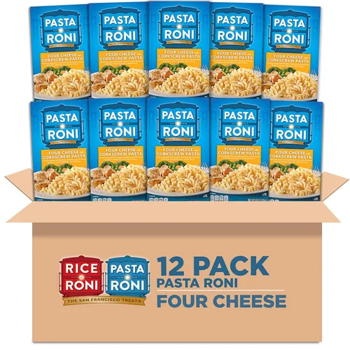Pasta Roni, Pasta de sacacorchos de cuatro quesos, cajas de 6 onzas (paquete de 12)