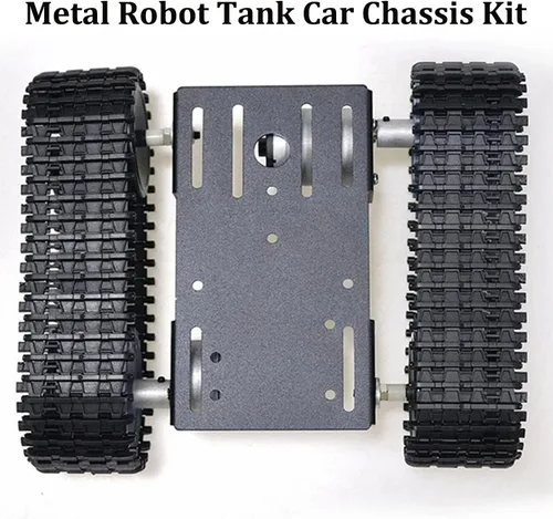 Miniatura 7 de SmaringWing Kit profesional de plataforma de coche con 2 motores de CC de alto par, modelo eduaccional Caterpillar Robotic Crawler Sciences