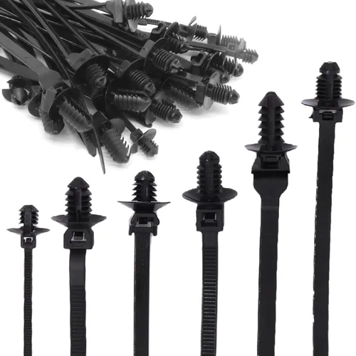 Miniatura 10 de Benliu - 30 bridas de nailon para cables de montaje a presión, 8.3 x 0.2 pulgadas, nailon resistente, surtido de autobloqueo para atar cables