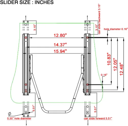 Miniatura 8 de FREEMOTOR802 Asientos universales de carreras, asientos deportivos reclinables con deslizadores de doble bloqueo ajustables, 1 pieza