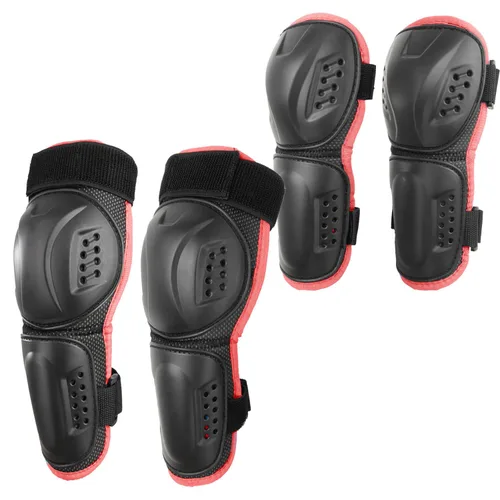 Miniatura 8 de Reomoto Rodilleras de motocross para niños, rodilleras de motocross, protección ajustable para motocicleta, protección contra golpes de rodilla