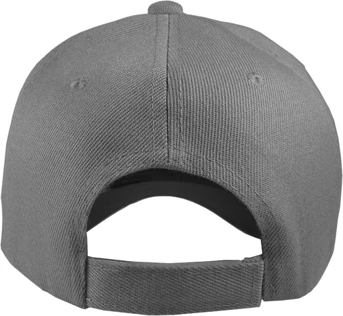 Miniatura 105 de Gorras de béisbol con correa trasera ajustable, lisas, negras, 12