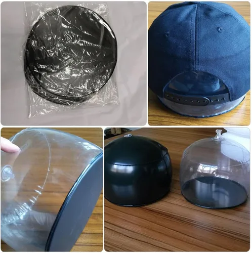 Miniatura 6 de FOMIYES 2 soportes inflables para gorras de béisbol plegables para almacenamiento en armario para mostrar y preservar la forma, diseño ligero y que