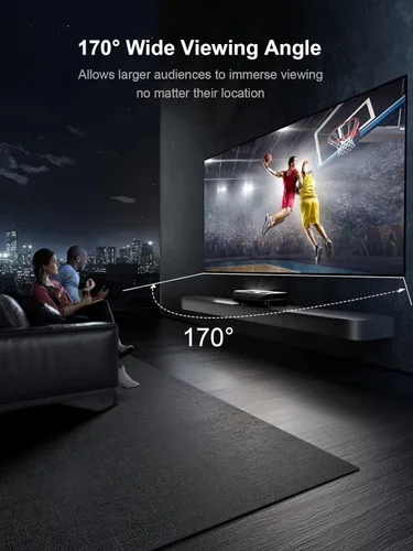 Miniatura 6 de AWOL VISION 120" Pantalla de proyector de marco fijo, ganancia pico de 1.3 dB, la combinación perfecta con LTV-2500, calidad de imagen mejorada