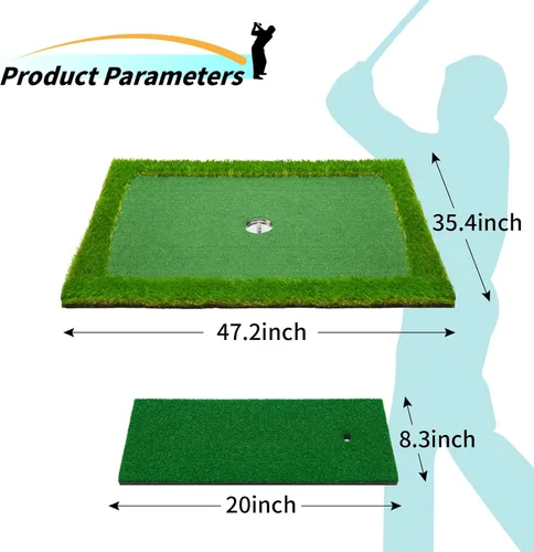 Miniatura 3 de Verde de golf flotante para piscina, varios tamaños (35"x24"/47"x35"/63"x47") para adaptarse a tus necesidades, green de chipping flotante, ideal