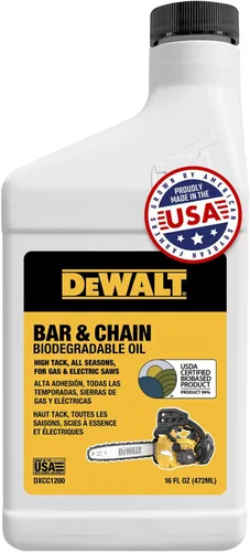 Miniatura 20 de DEWALT – Aceite biodegradable para barra y cadena – Verde, ecológico, no tóxico, lubricante profesional para motosierra – Aceite ultralimpio