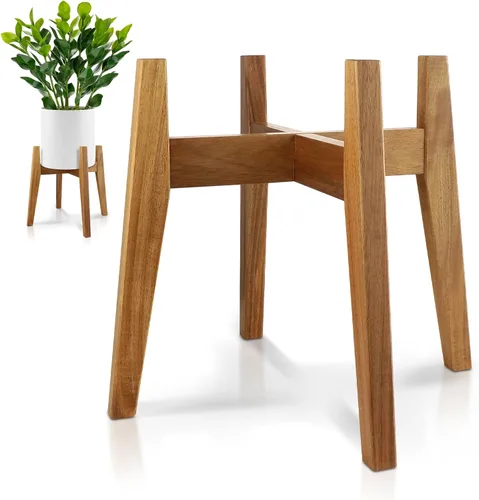 RAINBLELAND Soporte para Plantas de Interior, Soporte para Plantas Moderno de Mediados de Siglo, Soporte para Macetas para Plantas Grandes, Soporte