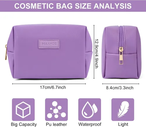 Miniatura 3 de Bolsa de maquillaje, Púrpura, Bolsa de maquillaje