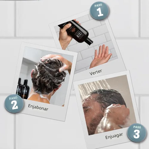 Miniatura 5 de American Crew Champú para hombres, limpiador diario, derivado de forma natural, fórmula vegana, regalo de cuidado del cabello para él, fragancia