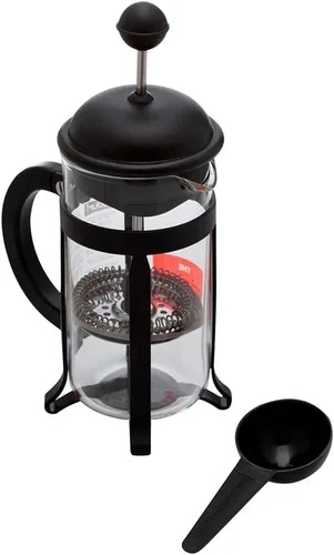 Bodum Cafetera de prensa francesa Java de 34 onzas, vidrio de borosilicato de alta temperatura, color negro - Fabricado en Portugal
