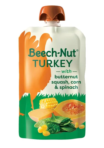 Miniatura 9 de Tarros de comida para bebés de carne de Beech-Nut, puré de pollo y caldo de pollo, 7 g de proteína, comida para bebés etapa 1 para bebés de 4 meses