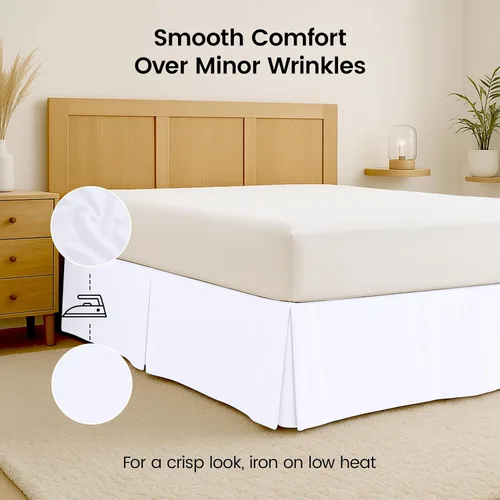 Miniatura 6 de Utopia Bedding Falda para cama individual – Paquete de 20 – Volantes plisados cuádruples suaves – Fácil ajuste con caída a medida de 15 pulgadas