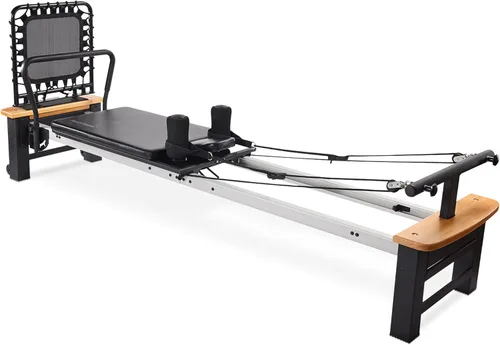 Miniatura 10 de Stamina AeroPilates Pro Reformer - Máquina de entrenamiento de pilates acolchada para todo el cuerpo con rebote cardiovascular para entrenamientos
