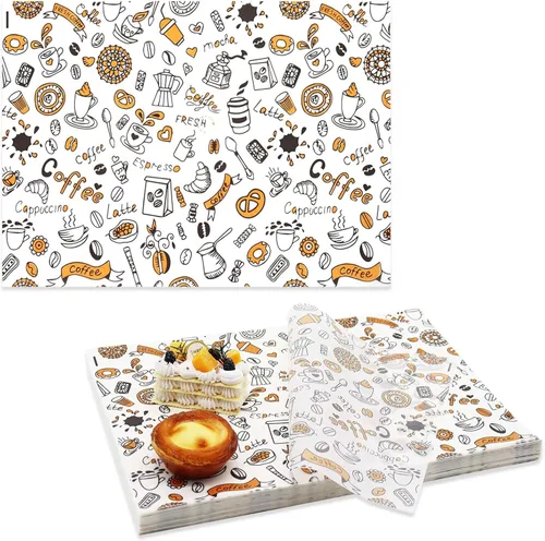 Miniatura 7 de 300 hojas de papel de delicatessen de 8 x 12 pulgadas, hojas de papel encerado para alimentos, papel de envoltura de sándwich resistente a la grasa