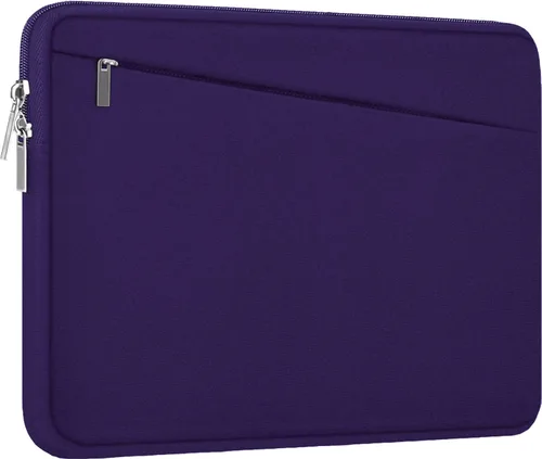 Miniatura 10 de Funda para laptop de 15.6 pulgadas, bolsa protectora para computadora con bolsillo frontal, maletín delgado para 15-16 pulgadas HP, Dell, Lenovo