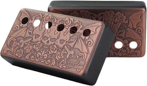 Miniatura 2 de Guyker Humbucker - Cubierta de pastilla (1.969 in/2.047 in de espacio entre varas) – Puente de cuproníquel y pastillas para el cuello, piezas