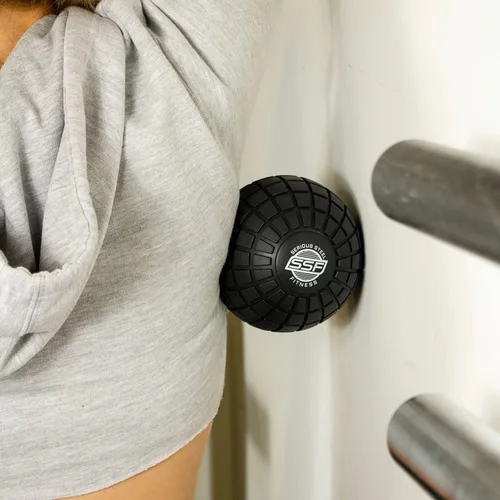 Miniatura 5 de SERIOUS STEEL FITNESS Bola de masaje de espuma de 5 pulgadas, herramienta de liberación de nudo muscular de tejido profundo, espalda, piernas, Bola