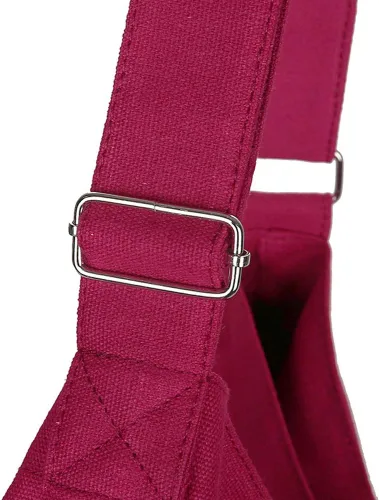 Miniatura 165 de Covelin - Bolsa de hombro informal de lona para mujer, estilo bohemio y retro, bolsa de mano, bolso cruzado, tamaño grande
