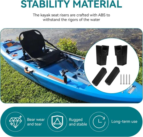 Miniatura 4 de Zephyr's Market - Elevadores de asiento de kayak compatibles con Kayaks Lifetime Tamarack Pro, Kenai Pro y Teton Angler Kayaks