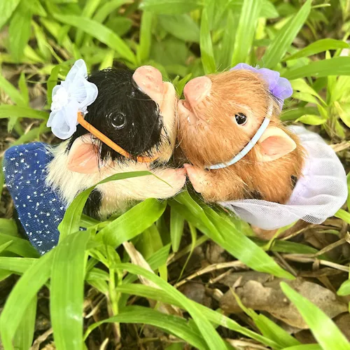 Miniatura 7 de OtardDolls Reborn Piggy Dolls, 5 pulgadas de silicona completa suave realista mini muñecas de cerdo, mini muñecas de cerdo realistas recién nacidos
