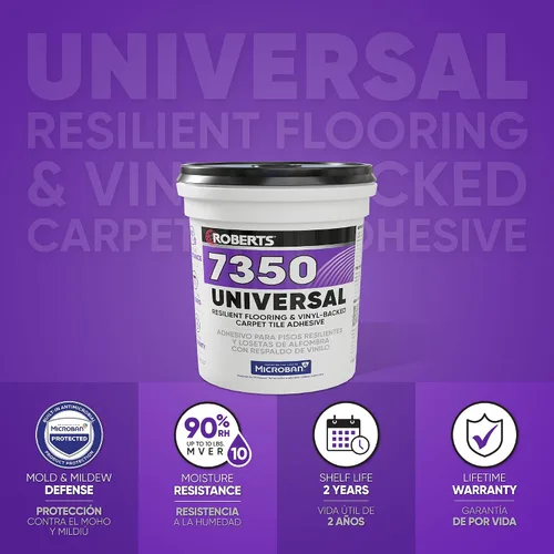Miniatura 2 de ROBERTS Adhesivo Universal para Pisos Resilientes y Azulejos de Vinilo con Espalda - 1 Gal. (3.78 L)