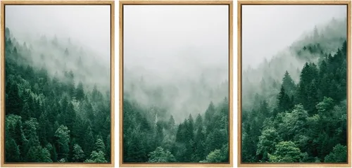 Miniatura 90 de SIGNWIN Lienzo enmarcado para pared, juego de arte abstracto de serenidad costera, ilustraciones abstractas junto al mar, arte moderno, decorativo