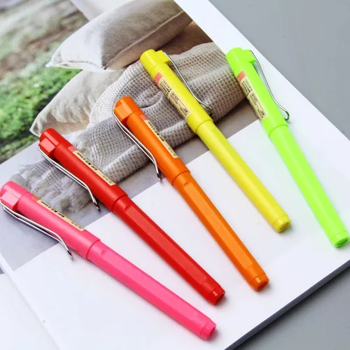Miniatura 7 de Bolígrafos naranjas, escritura suave de 0.5 punta extra fina, bolígrafo de tinta de gel negro para suministros de oficina y escuela, paquete de 10