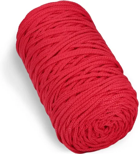 Miniatura 14 de 200g de hilo de algodón hueco tejido a crochet, hilo redondo de tela para bolso de mano de bricolaje, canasta, cojín, bolsa de crochet (Azul Aqua)