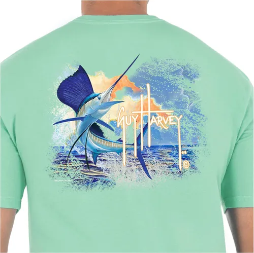 Miniatura 162 de Guy Harvey Camiseta de manga corta Threadcycled para hombre