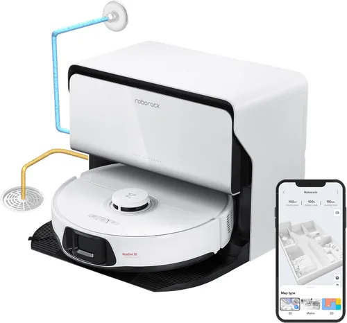 Miniatura 13 de roborock Qrevo - Combo de aspiradora y trapeador de robot delgado, 3.2 in, tecnología de detección 3D, reconocimiento avanzado de obstáculos