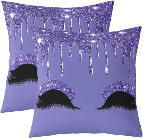 Miniatura 28 de Feelyou Juego de 2 fundas de almohada de leopardo de 16 x 16 pulgadas, fundas decorativas con estampado de guepardo, decoración del hogar, funda