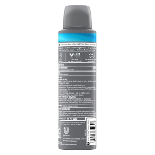 Miniatura 2 de Dove Men+Care - Desodorante antitranspirante Clean Comfort, paquete de 12, espray seco para hombres 72 horas de protección contra el sudor y el olor