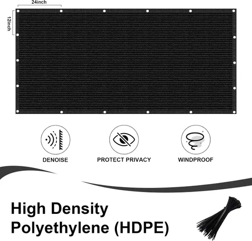 Miniatura 2 de LOVE STORY Pantalla de Privacidad para Cerca de 4'x12', Malla para Exteriores Cubiertas de Cercado Pantalla de Cerca Bloque de Viento con Ojales