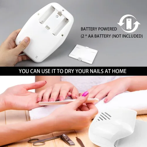 Miniatura 5 de Secador de uñas portátil, secado rápido, esmalte de uñas regular, soplador de aire, secadora de uñas, máquina de esmalte de uñas, secador