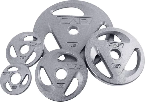 Miniatura 2 de Disco olímpico CAP Barbell, de 2 pulgadas y plateado