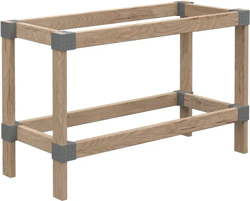 Kit de herramientas de banco de trabajo pesado para bricolaje, 24 pulgadas de ancho x 48 pulgadas de profundidad, capacidad de 500 libras, fácil de
