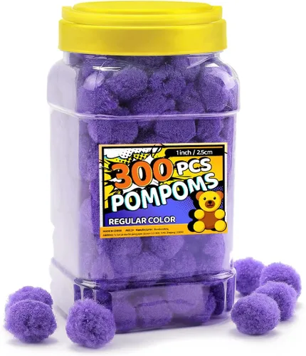 Miniatura 35 de Bundooraking Pompones, 1.5 pulgadas (4cm), 90 piezas bolas grandes multicolor a granel para artes y manualidades, pompones suaves y esponjosos
