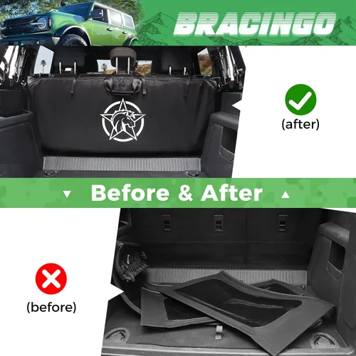 Miniatura 5 de Bolsa de almacenamiento de ventana superior suave para Ford Bronco de 4 puertas con techo suave 2021-2025, bolsa de protección de almacenamiento