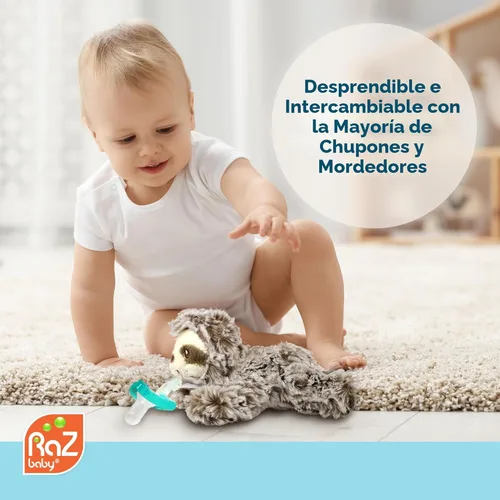 Miniatura 5 de RaZbaby JollyPop - Chupete con chupete desmontable para bebé, RaZbuddy para todas las edades, 100% silicona de grado médico fabricado en Estados