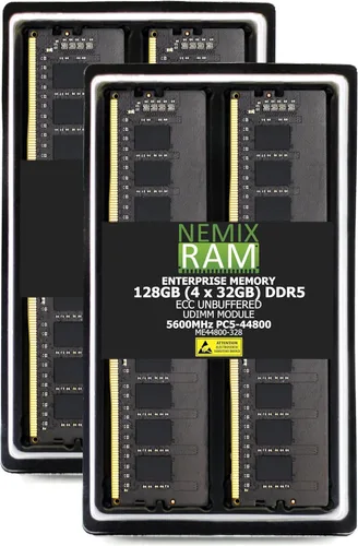 Miniatura 8 de NEMIX RAM 64 GB (2 x 32 GB) DDR5 5600 MHz PC5-44800 2Rx8 1.1V CL46 288-PIN ECC sin búfer UDIMM KIT compatible con GIGABYTE Z890 AORUS Xtreme AI TOP
