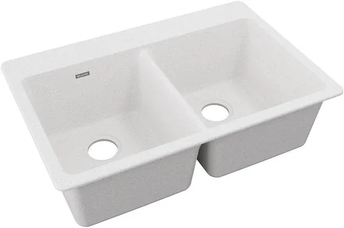 Miniatura 6 de Elkay Quartz Classic ELG3322GS0 Greystone - Fregadero de montaje superior con doble cuenco Piedra gris
