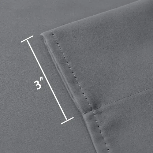Miniatura 4 de DECOVSUN Cenefa opaca con amarre para ventana de 18 pulgadas de largo, con aislamiento térmico, cenefa ajustable para ventanas de cocina, bolsillo