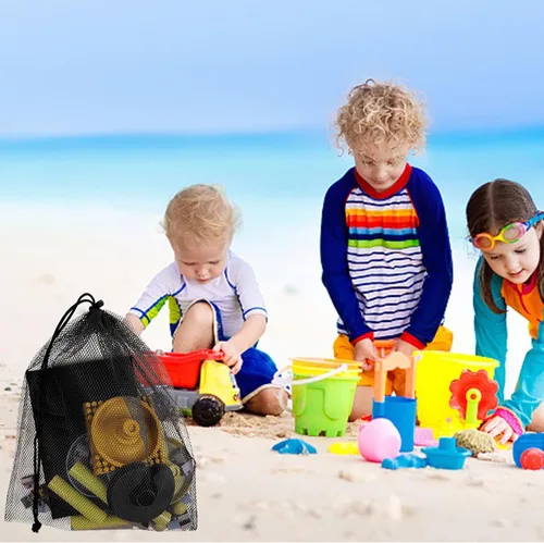 Miniatura 6 de GoodtoU Bolsas de malla con cordón 20 bolsas de malla de nailon de 13 x 15.5 pulgadas con cierre de cordón multiusos