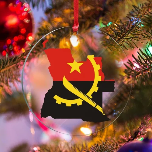 Miniatura 19 de Bandera de Albania, silueta de árbol, adorno de decoración de árbol de Navidad, bandera nacional, recuerdo de árbol de Navidad, recuerdo de Albania