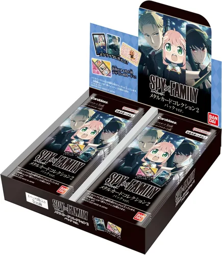 BANDAI SPY x Family Metal Card Collection - Paquete de 2 (caja), paquete de 20